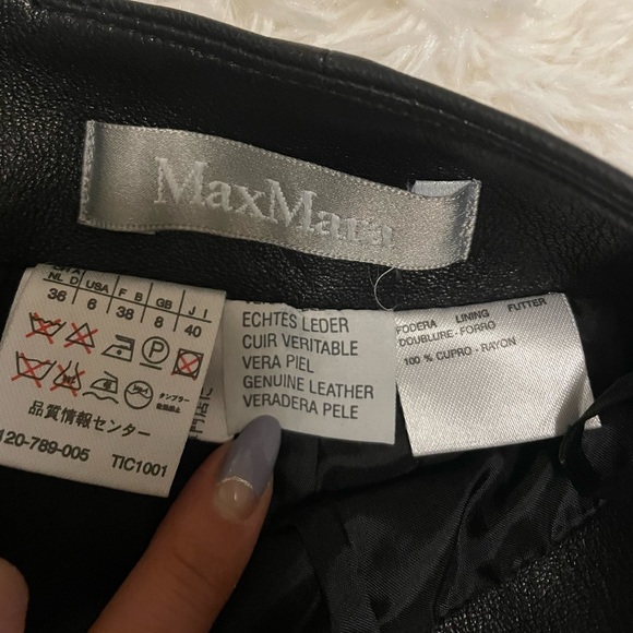 Beautiful MaxMara leather skirt - Picture 9 of 13